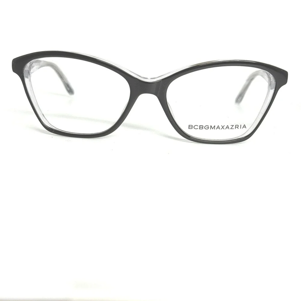 BCBGMAXAZRIA Cleo Black Laminate Eyeglasses Frames 51-16-135 Cat Eye Womens‎